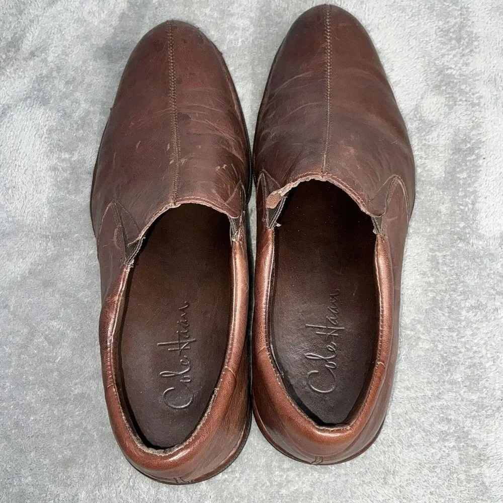 Cole Haan Air Shoes Loafer Men Size 8M Brown‎ Casual/Dress Slip On C08634